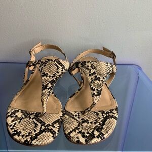 Snake Print Sandals